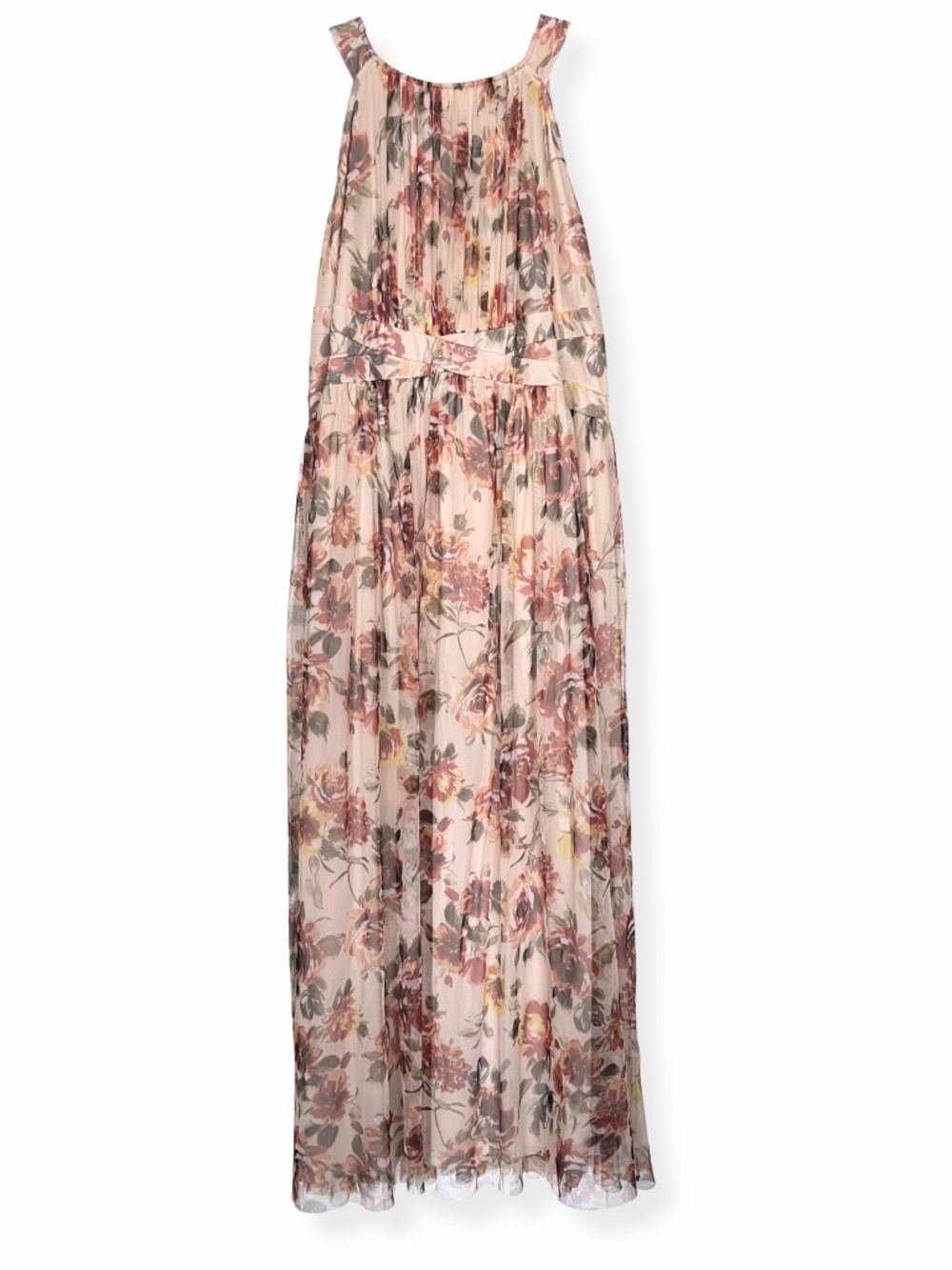Candalite Floral Mesh Maxi Dress: Size 2X